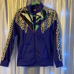 Puma track jacket in a 80’s leopard print